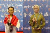 Dari Pekanbaru ke Panggung Dunia: Rigina dan Nagita Sabet Penghargaan di Festival Musik Global