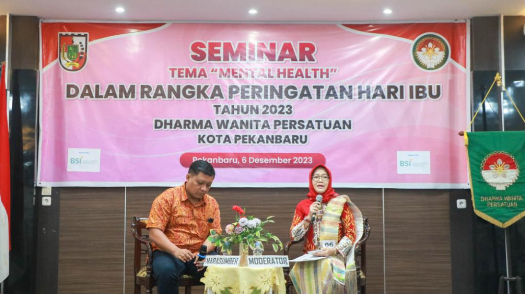 Peringati Hari Ibu, DWP Kota Pekanbaru Adakan Seminar Mental Health