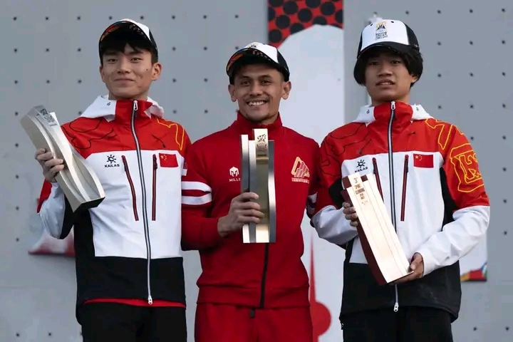 Atlet Panjat Tebing Juara di  IFSC Climbing Olypic Qualifier Shanghai