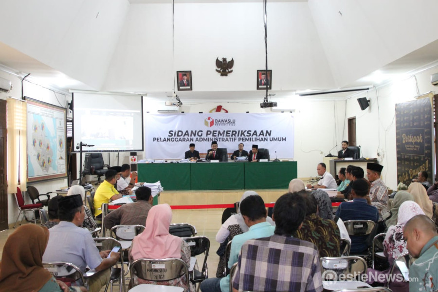 Bawaslu Riau Sidang Tiga Dugaan Pelanggaran Administrasi Pemilu 2024