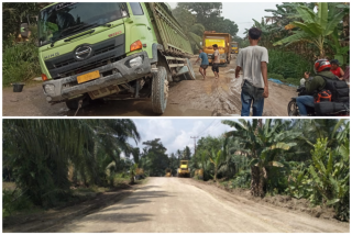 Jalan Bagan Jaya Enok Fungsional 32,7 Km, Mimpi Warga Inhil Terwujud Berkat Gubri Abdul Wahid