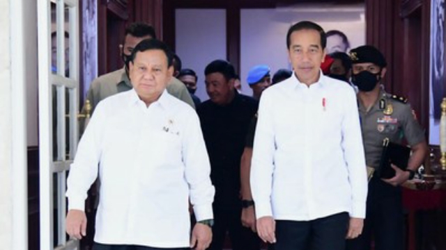 Bertemu Jokowi, Prabowo Bantah Bahas Duet dengan Ganjar