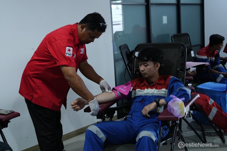 Sebanyak 600 Kantong Darah Disumbang Kilang Pertamina Dumai dan Sungai Pakning