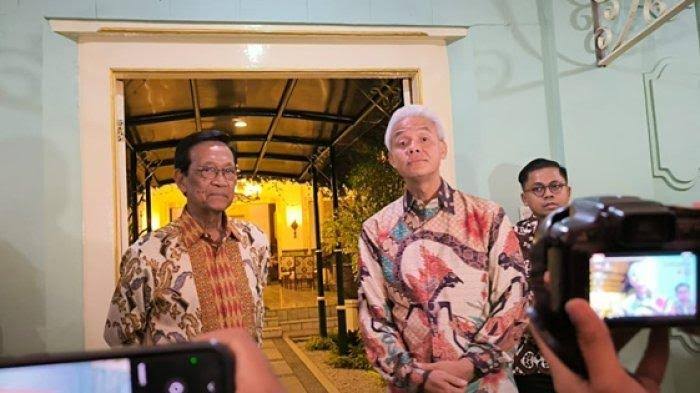 Ganjar Bertemu Sri Sultan Hamengku Bowono X di Yogyakarta