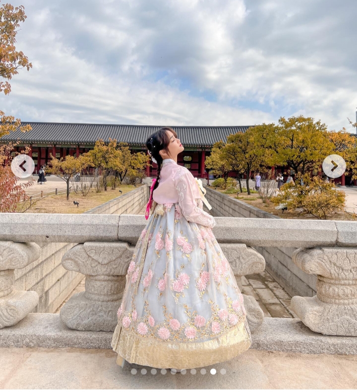 Potret Cantik Fuji An Kenakan Hanbok