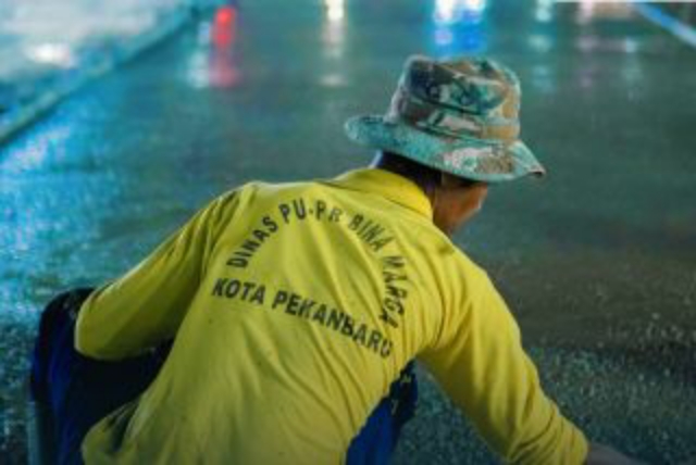 Dua Minggu Selesai, Pemko Pekanbaru Perbaiki Jalan Rusak di Cipta Karya