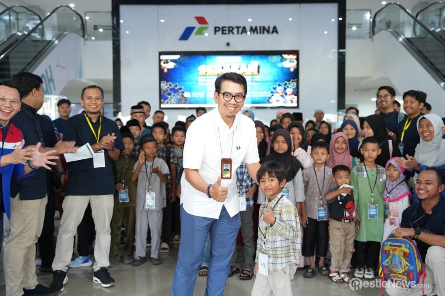 Perwira Pertamina Dumai Berbagi Kebahagiaan dengan 57 Anak Yatim dan Dhuafa