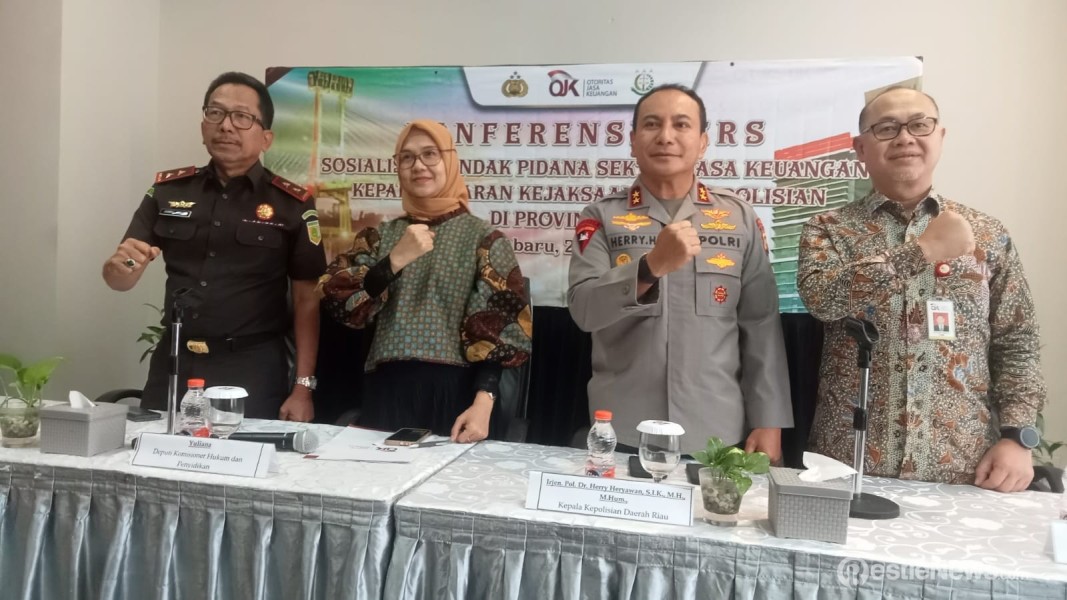 OJK Gandengan Aparat Hukum Riau Tindak Kejahatan Sektor Jasa Keuangan