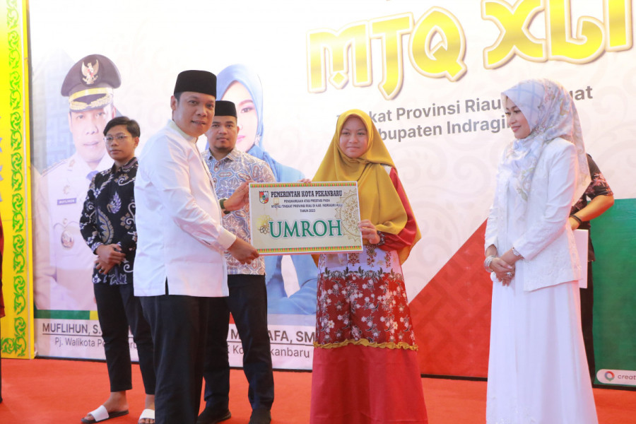 Pemko Pekanbaru Tepati Janji Beri Hadiah Umrah Juara MTQ Riau
