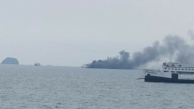 Kapal Feri Terbakar di Laut Merak, Belum Diketahui Adanya Korban Jiwa