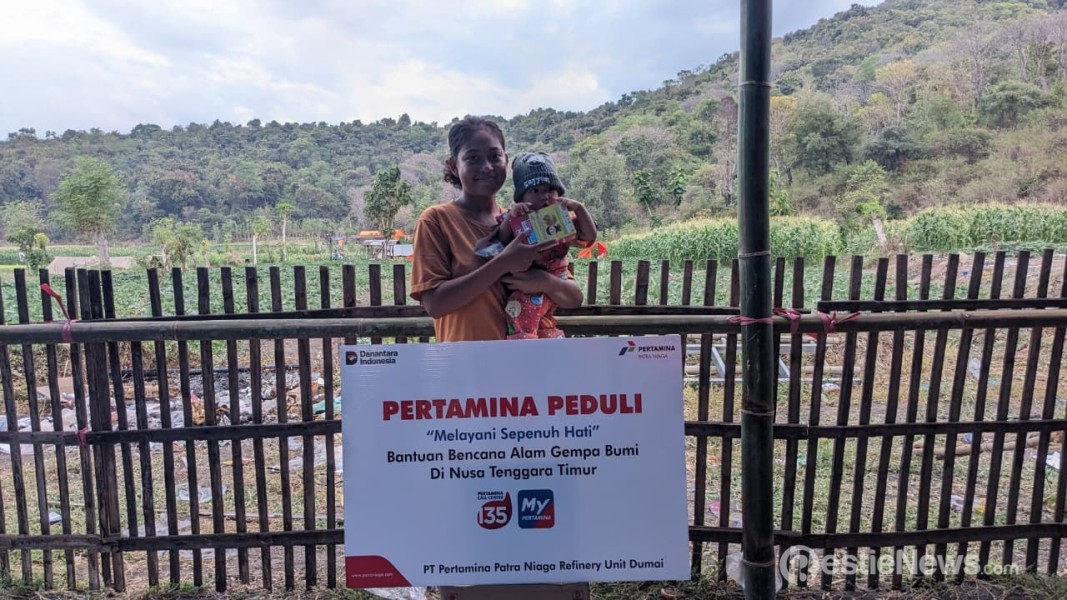 Pertamina Patra Niaga Kilang Dumai Bantu Penyintas Bencana Gempa NTT