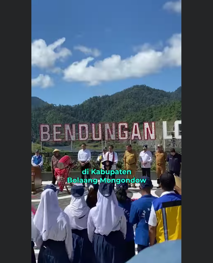 Jokowi Resmikan Bendungan Lolak di Kabupaten Bolaang Mongondow, Sulawesi Utara