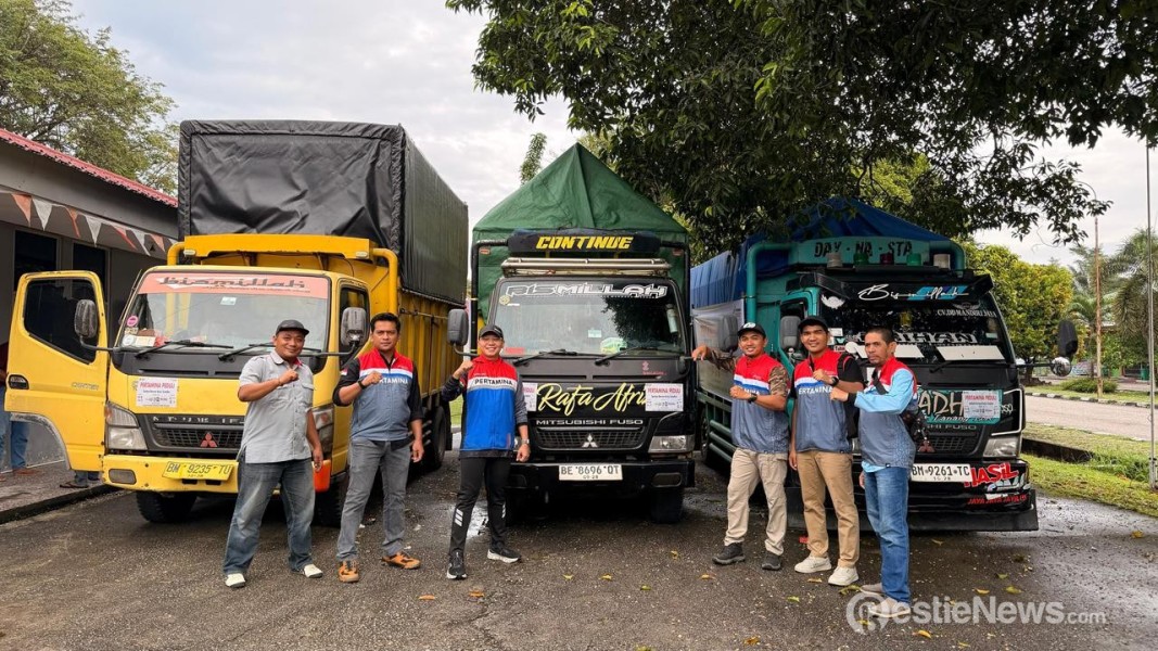 Kilang Pertamina Dumai Kembali Salurkan Bantuan Tanggap Bencana Banjir Sumatra Barat