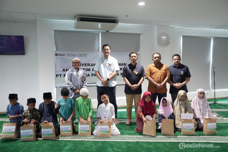 Pertamina Patra Niaga Kilang Dumai Santuni Anak Yatim Ring 1