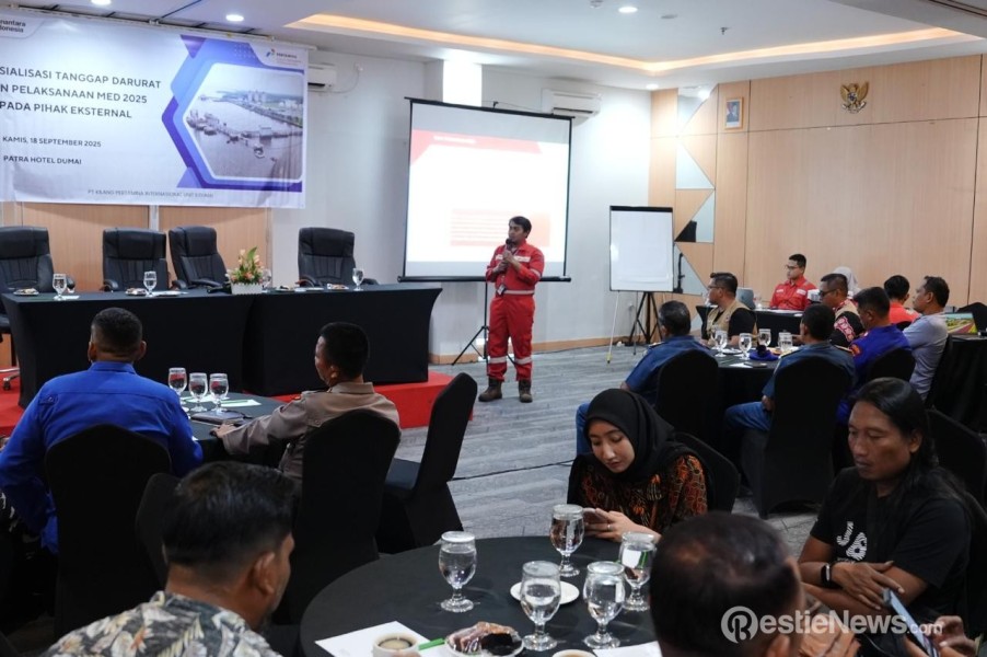 Kilang Pertamina Dumai Gelar Sosialisasi Tanggap Darurat
