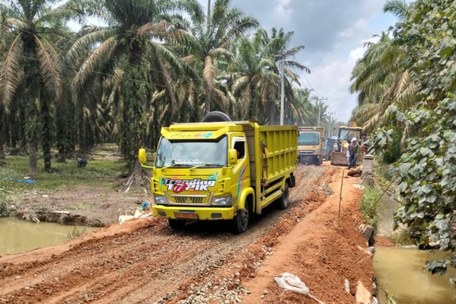 Jalur Alternatif Pasirpengaraian-Ujung Batu Kembali Dibuka Setelah Perbaikan Darurat